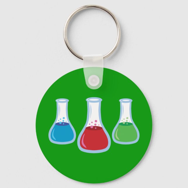 Science Flasks Key Ring (Front)