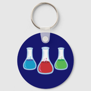 Science Flasks Key Ring