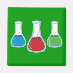 Science Flasks Magnet