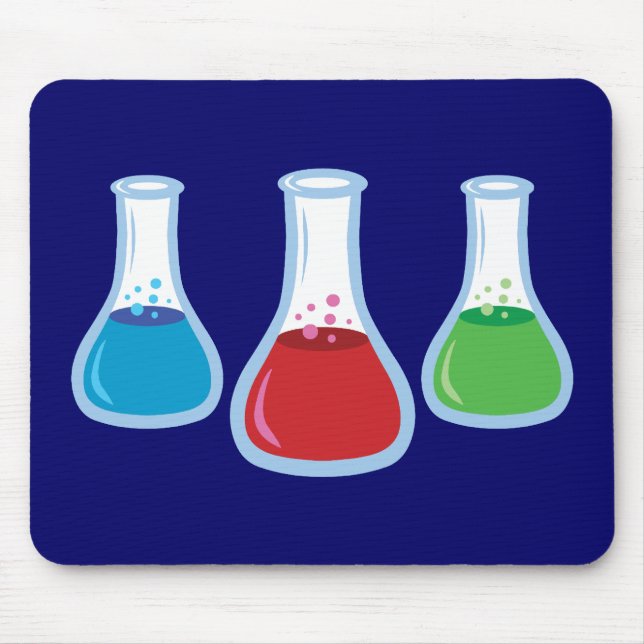 Science Flasks Mouse Pad (Front)