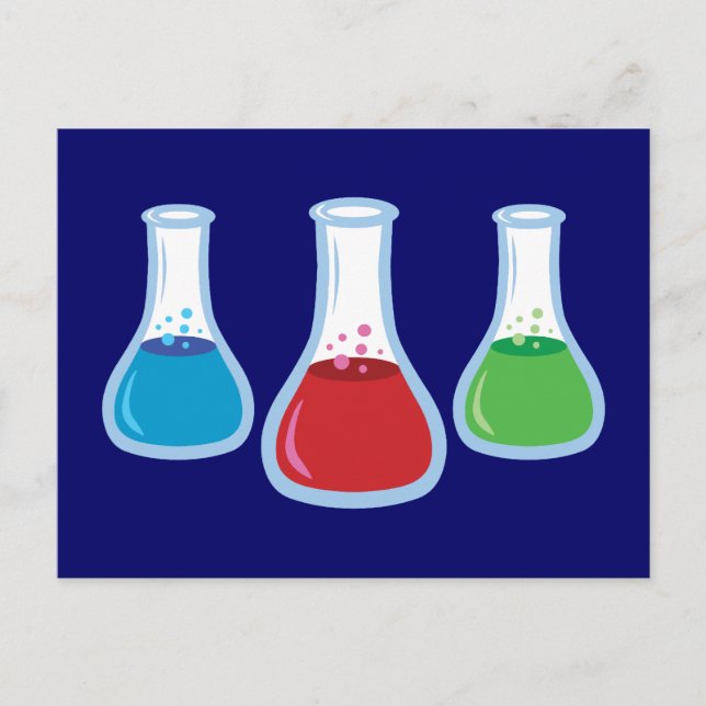 Science Flasks Postcard (Front)