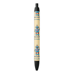 science for kids - robot black ink pen