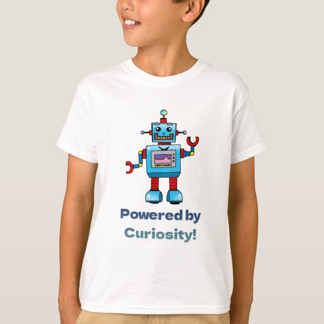 science for kids - robot T-Shirt (Front)
