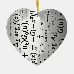 Science Formulas Ceramic Ornament