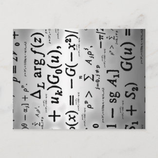 Science Formulas Postcard