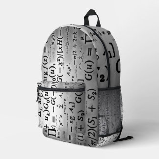 Science Formulas Printed Backpack