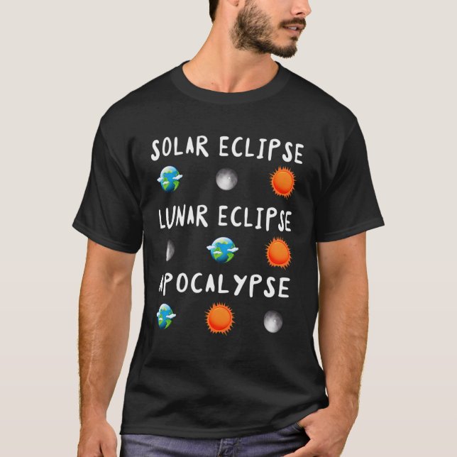 Science Funny Geek Nerd Eclipse Gift Tee Stem Astr (Front)