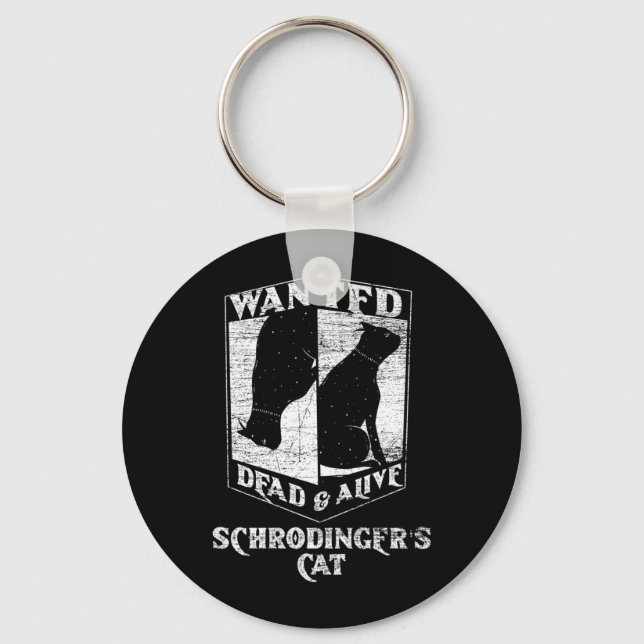 Science Funny Physics Wanted Government Agencyd Key Ring (Front)