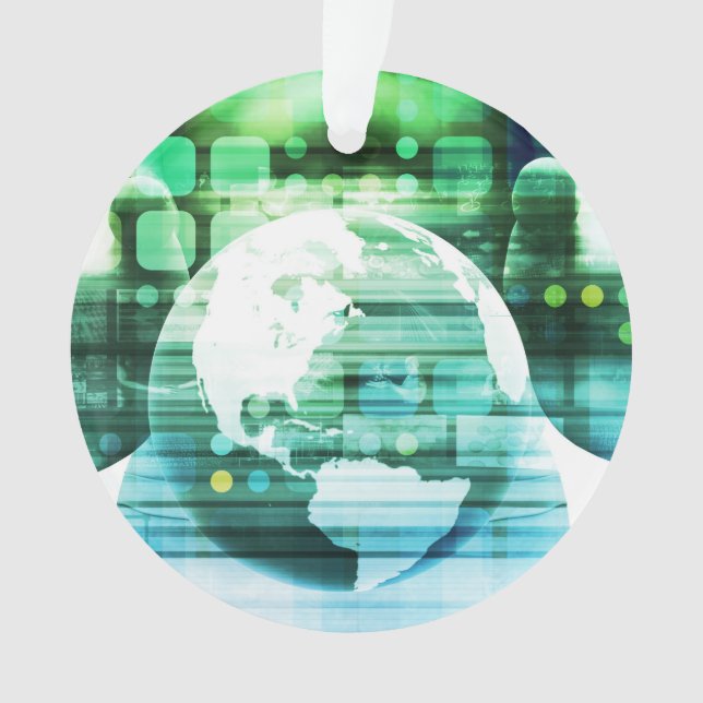 Science Futuristic Technology as a Concept Art Ornament (Front)