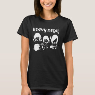 Science Geek And Heavy Metal Fans Funny Chemistry T-Shirt