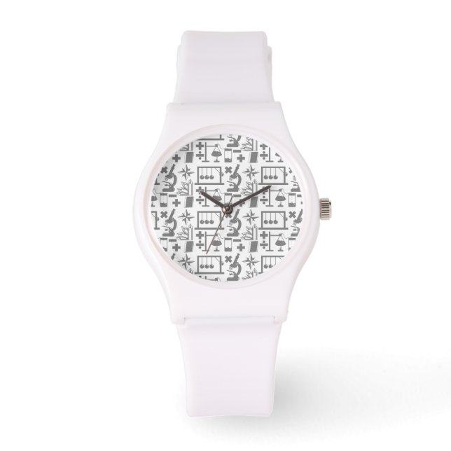 Science Geek Nerd Pattern Watch (Front)