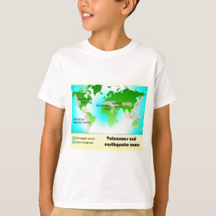 Science, Geography, Volcanoes and Earthquake zones T-Shirt