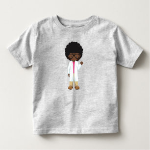 Science Girl, African American Girl, Scientist Toddler T-Shirt