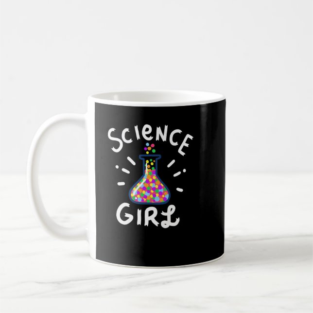 Science Girl Chemistry Biology Student Teacher Gif Coffee Mug (Left)
