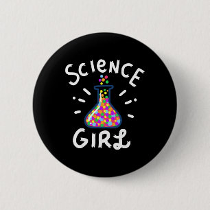 Science Girl Chemistry Biology Student Teacher Sma 6 Cm Round Badge