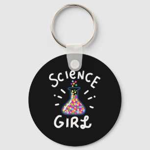 Science Girl Chemistry Biology Student Teacher Sma Key Ring