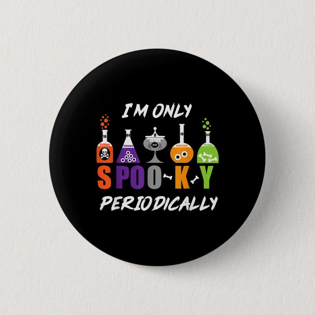 Science Halloween 6 Cm Round Badge (Front)