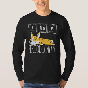 Science I Nap Periodic Table Meme Meh Corgi Dog T-Shirt