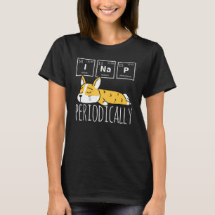 Science I Nap Periodic Table Meme Meh Corgi Dog T-Shirt