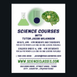 Science Icons, Science Course Advertising Poster<br><div class="desc">Science Icons,  Science Course Advertising Poster By The Business Card Store.</div>