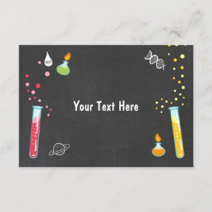 Science Insert card Science Party Experiment RSVP