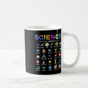 Science Is All Around Us Alphabet A-z Stem Teacher Coffee Mug