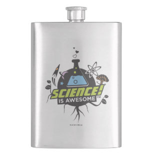 Science Is Awesome Hip Flask