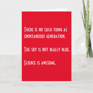 Science is Awesome Nerdy Romantic Valentine Card