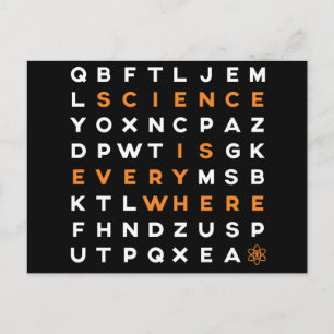 Science is Everywhere postcard