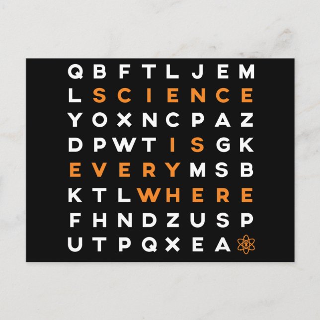 Science is Everywhere postcard (Front)