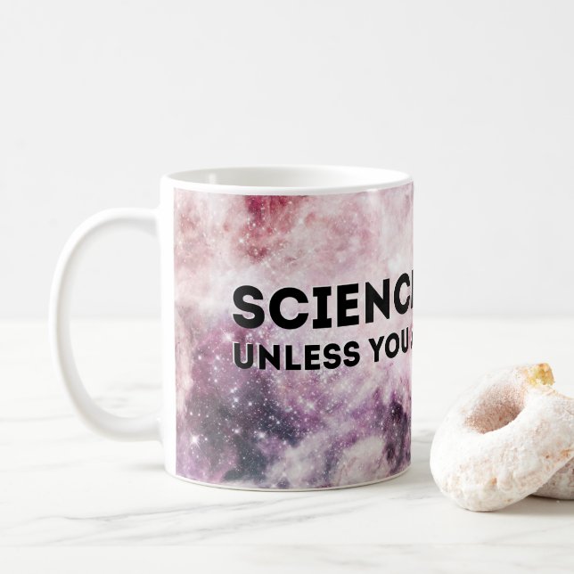 Science is Hard Coffee Mug (With Donut)