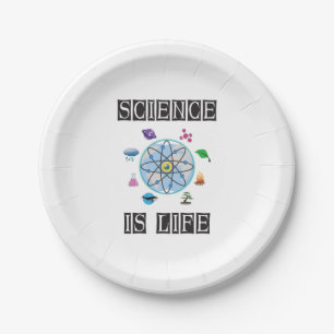 Science is life paper plate