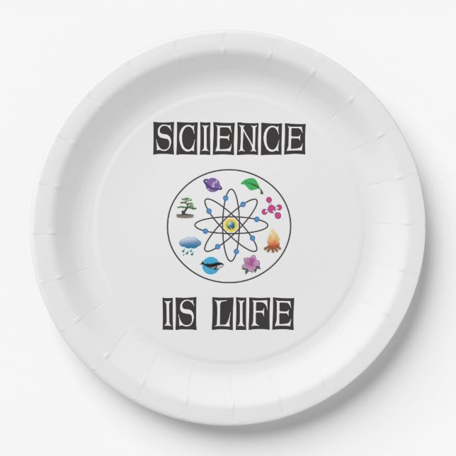 Science is life paper plate (Front)