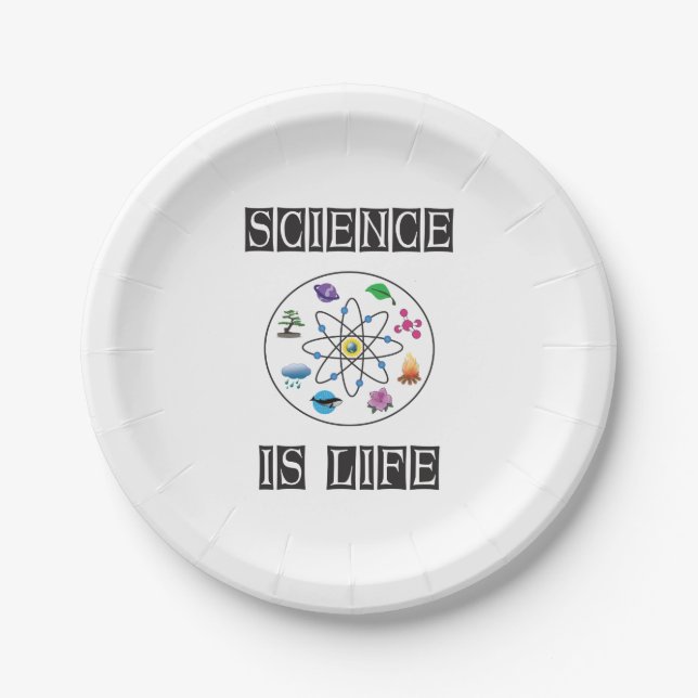 Science is life paper plate (Front)