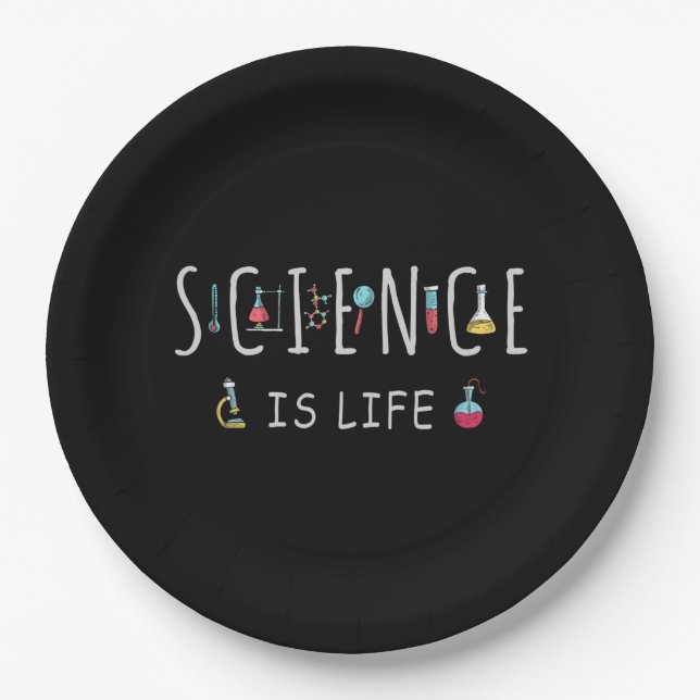 Science is life paper plate (Front)
