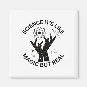 Science Is Like Magic But Real Sticker1 Magnet