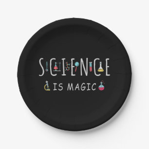 Science is magic paper plate