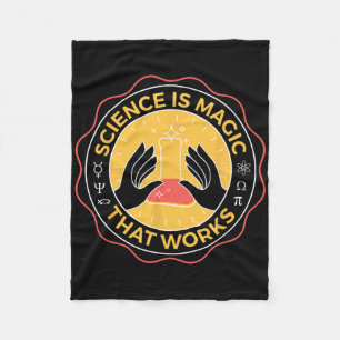 Science Is Magic That Works Science Fleece Blanket
