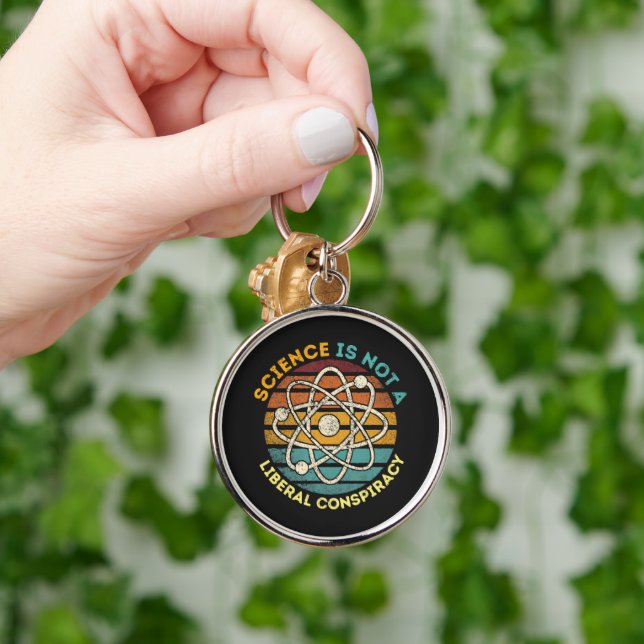 Science Is Not A Liberal Conspiracy Key Ring (Hand)