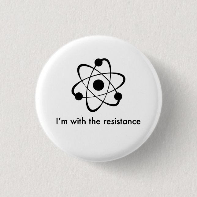 Science is real 3 cm round badge (Front)