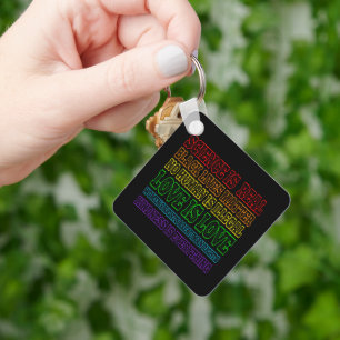Science is Real Black Lives Matter Key Ring