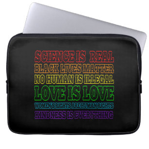 Science is Real Black Lives Matter Laptop Sleeve