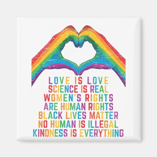 science is real - black Lives Matter Magnet (Front)