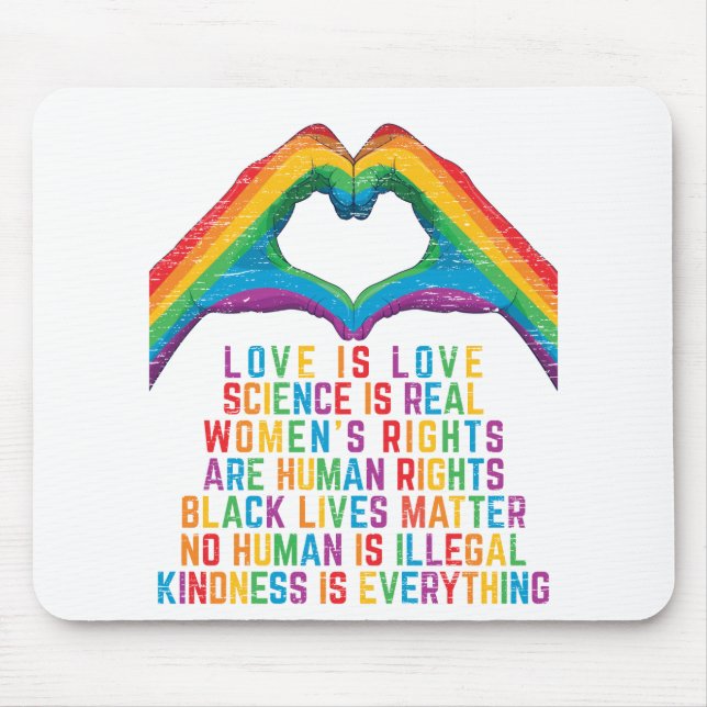 science is real - black Lives Matter Mouse Pad (Front)