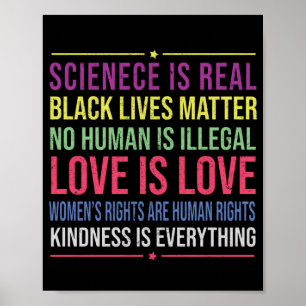 Science Is Real Black Lives Matter Poster