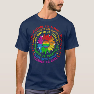 Science is Real Black Lives Matter Pride Month (3 T-Shirt