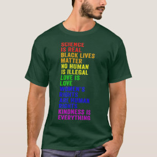 Science is Real Black Lives Matter Pride Month (8 T-Shirt
