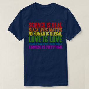 Science Is Real Black Lives Matter T Shirt