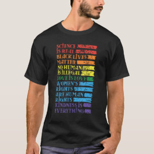Science is Real Black Lives Matter Tshirt