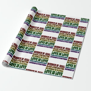Science is Real Black Lives Matter Wrapping Paper